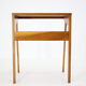 1960s Oak Side Table or TV Rack ,Czechoslovakia