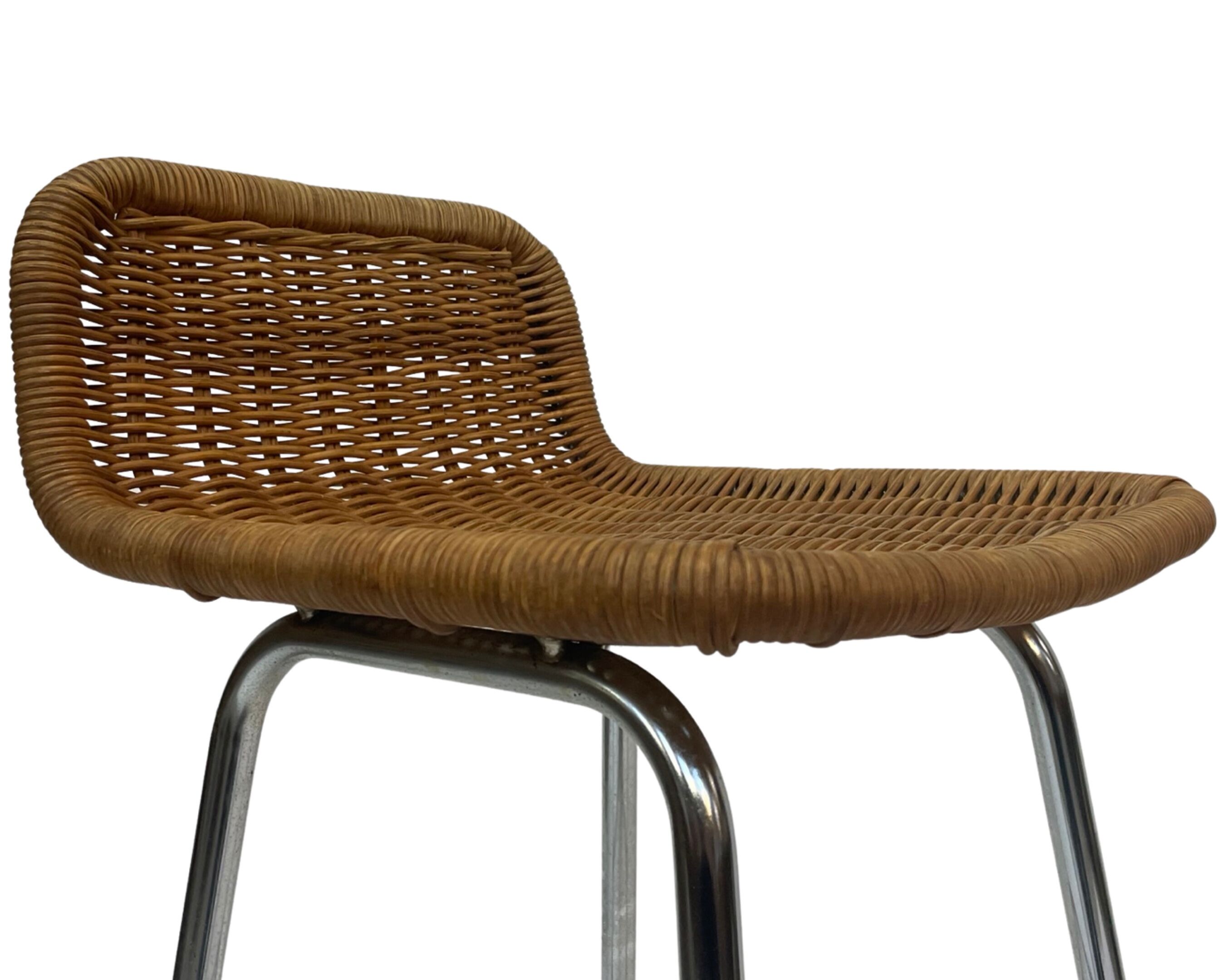 Vintage stool barstool Dirk van Sliedregt Rohe Noordwolde