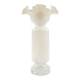 Vase avec volants, moderne du milieu du siècle, en verre, conçu par L. Fiedorowicz, Pologne, années 1970
