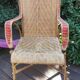 Vintage rattan armchair