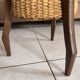 Vintage tripod work lamp in wicker and wood, 1960s style.