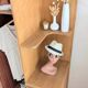 Renovated vintage asymmetrical oak wardrobe