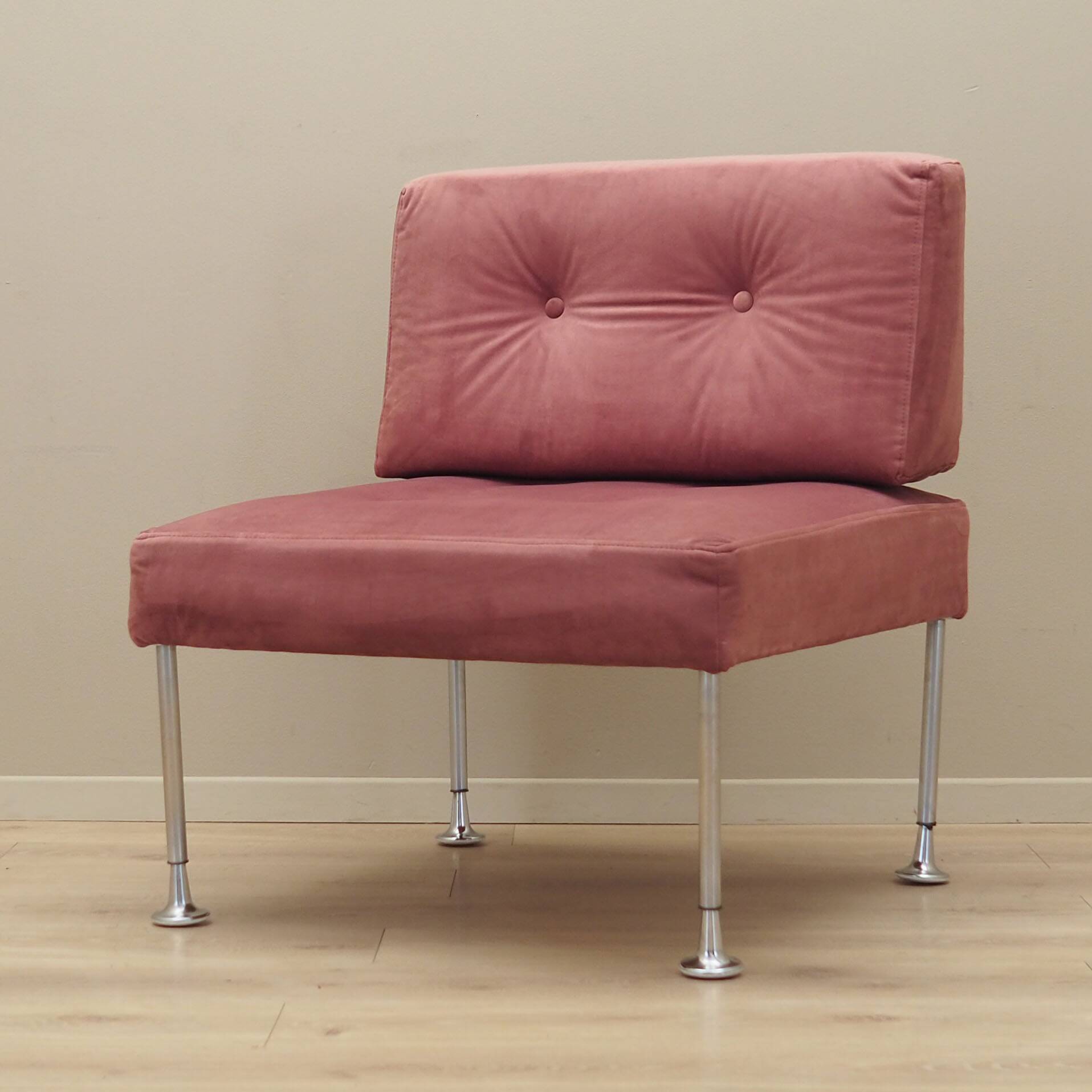 Fauteuil danois rose par Poul Cadovius, années 1960