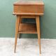 Pair of bedside tables, 1950s, compass legs