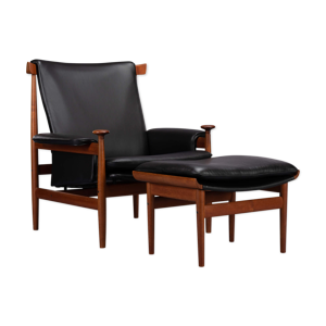 Fauteuil Bwana avec pouf