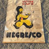 large poster your cafe negresco on canvas