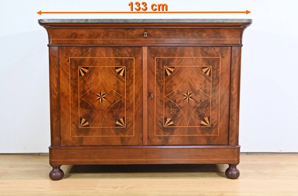 Buffet en Ronce d’Acajou, époque Restauration – Début XIXe