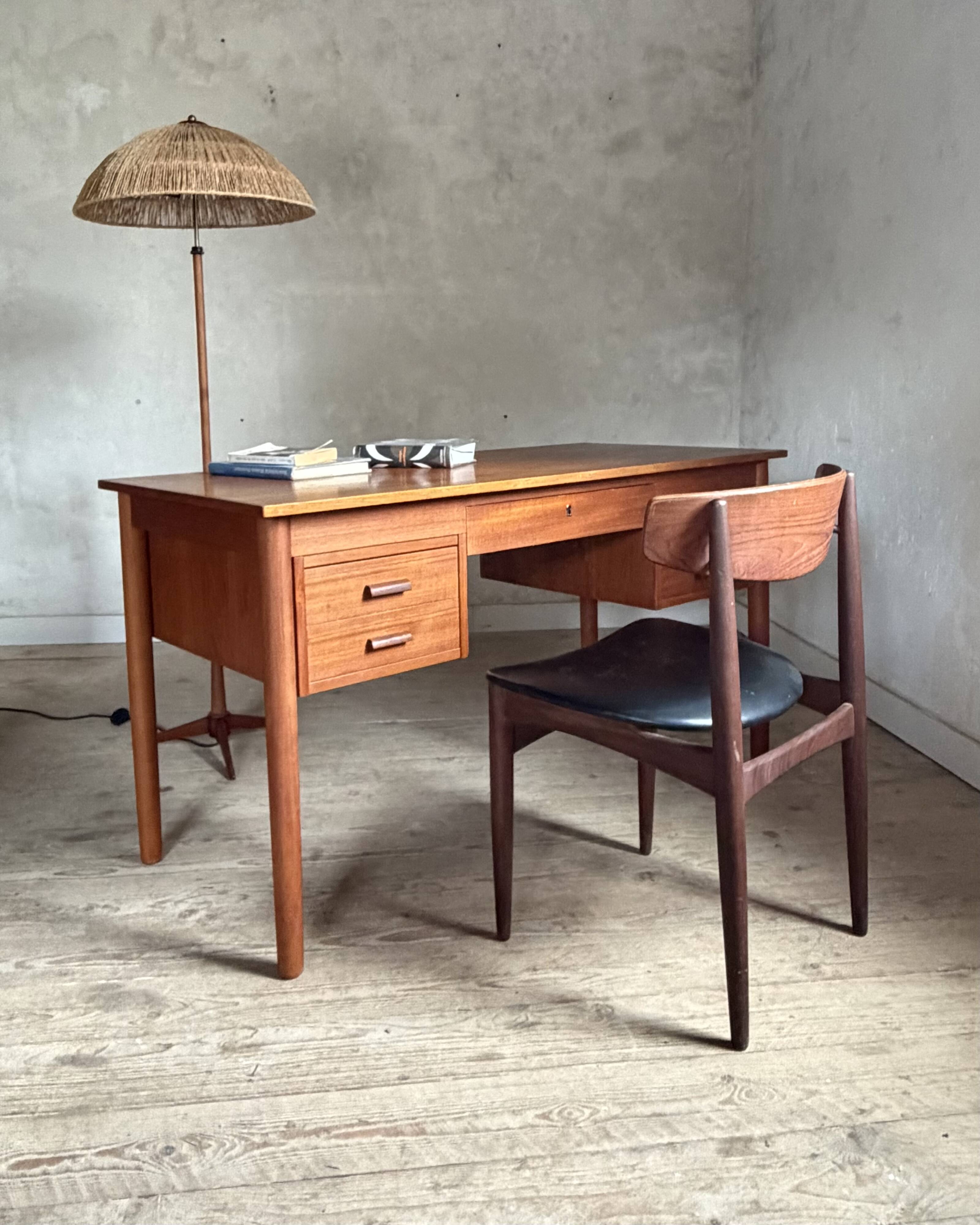 Scandinavian teak desk, Denmark