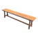 Rustic oak bench, France, 1970
