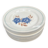 Assiettes plates HBCM modèle Reine