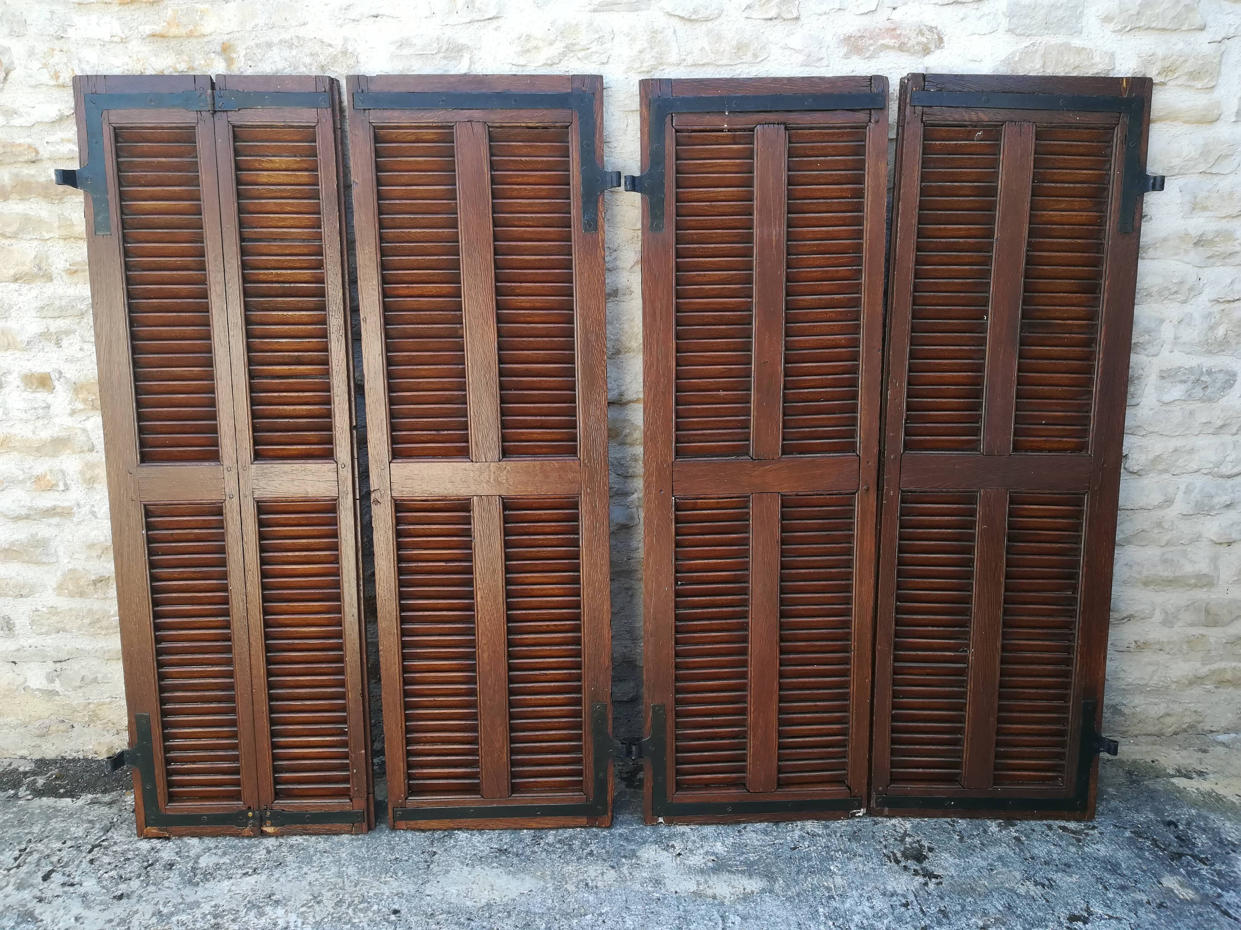 Oak shutters