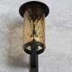 Metal and blown glass sconce from the 1950s