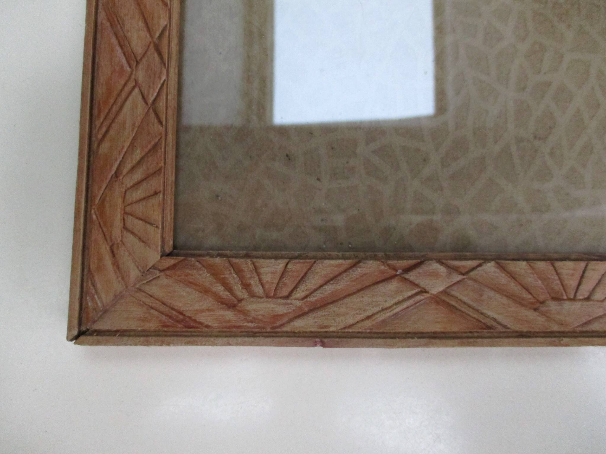 Art deco framing for 152 x 380 mm subject