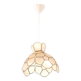 1980s mother-of-pearl mica pendant light