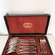 Christofle silver-plated cutlery set in its original case.
