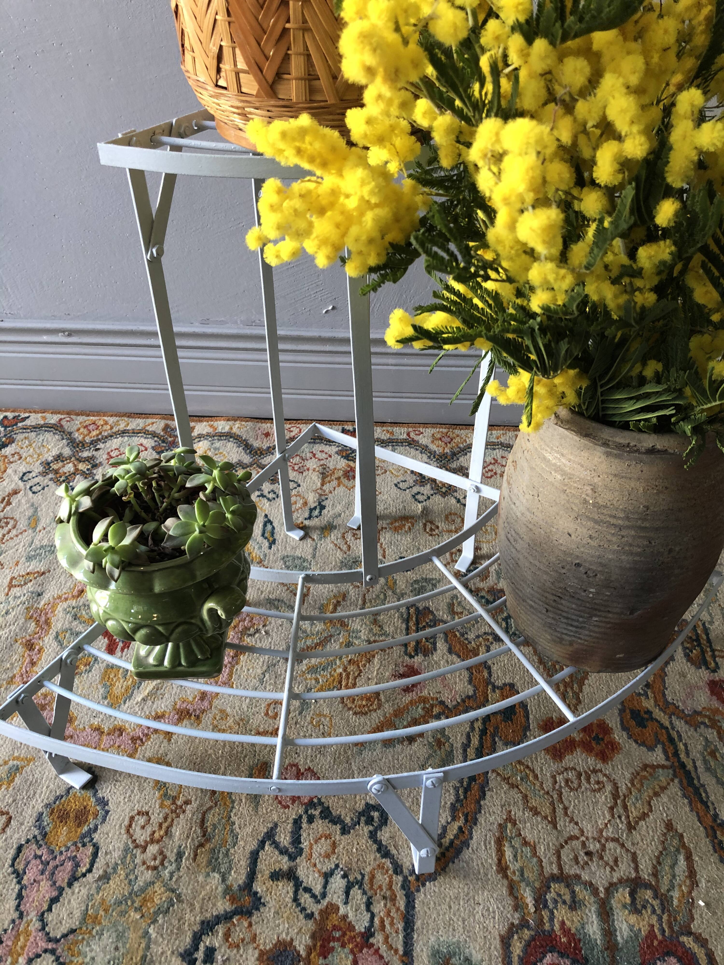 Corner plant door