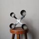 Wrought iron candle holder, artistic ironwork, brutalist candlestick, handcrafted industrial