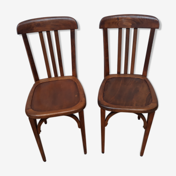 Paire de chaises bistrot vintage