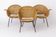 Vintage Basket Chairs by Gianfranco Legler 1950s | Set of 3 Swiss Rattan