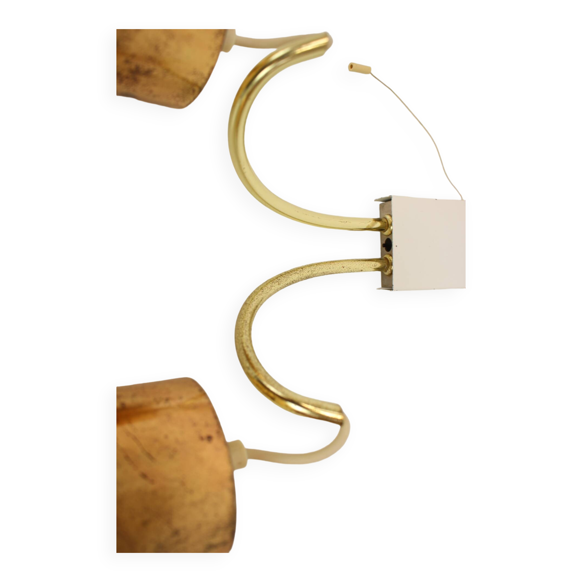 Midcentury Brass Wall Lamp, Germany, 1970s