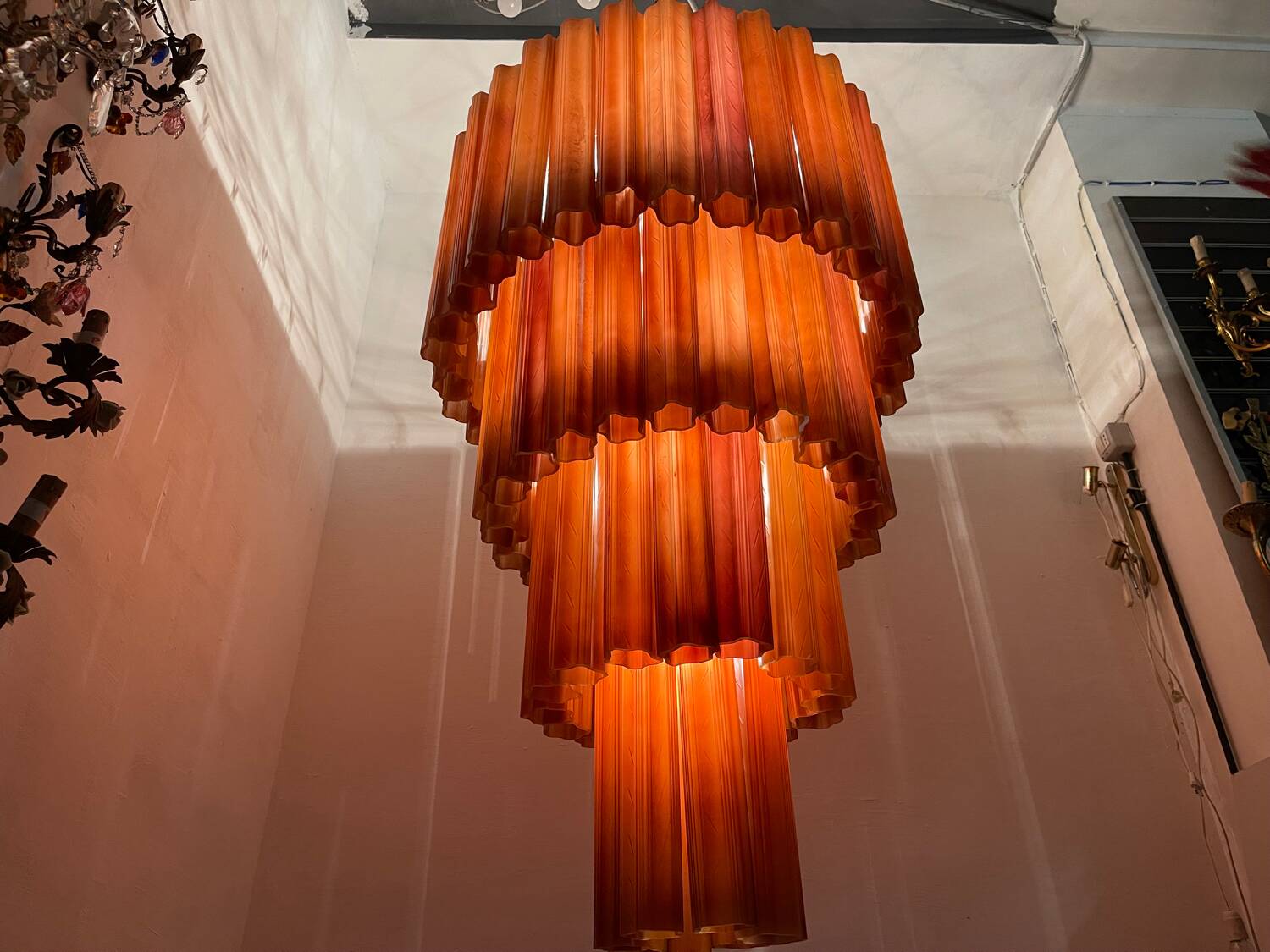 Extra Large Tube Tronchi Chandelier 21 Lights