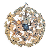 Mid-century glass sputnik chandelier, 1970s