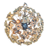 Suspension en verre sputnik des années 1970.