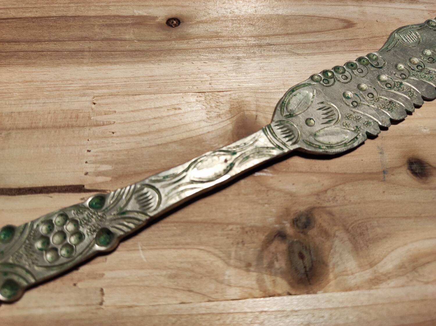Antique metal cake knife