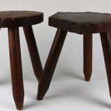 Pair of Tripod Stools