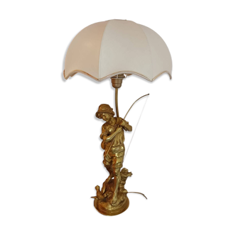 Lampe l'enfant pêcheur par Moreau