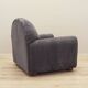 Grey velour armchair, Italian design, 1980s, production: Italy