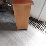 Small corner furniture in vintage wood used