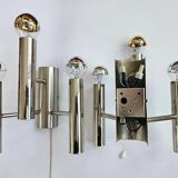 Set of Two Rare Midcentury Wall Lamp, Gaetano Sciolari, Italy, 1970s