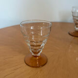 Ensemble de 6 verres vintage style Art déco