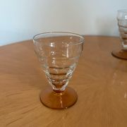 Ensemble de 6 verres vintage style Art déco