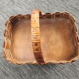 Vintage rattan bottle holder / servant