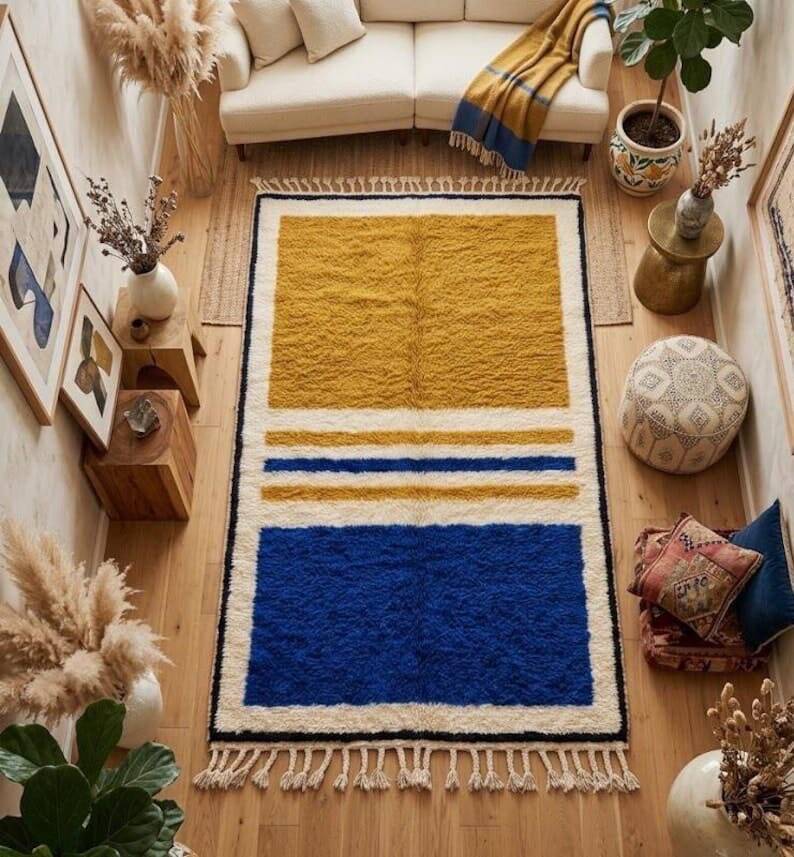 Traditional pure wool rug with colourful patterns 150/250 cm