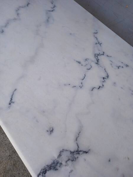Bistro table for 4 people in white marble