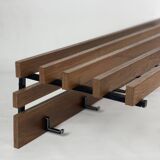 Vintage scandinavian teak coat rack, 1960s