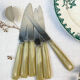 6 bakelite knives vintage oven "bagouin l'enclume"