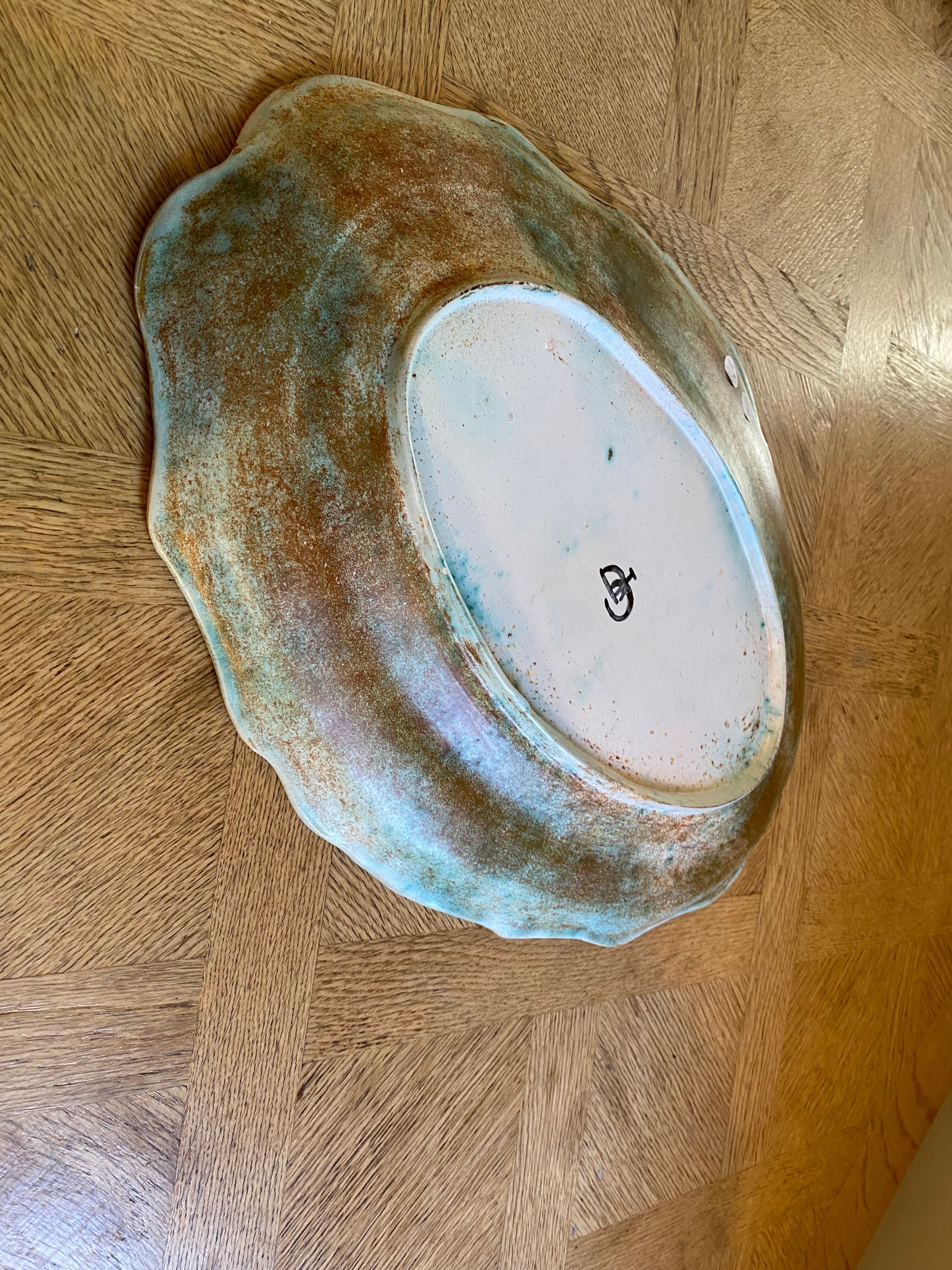 Ceramic dish la Grange aux potiers