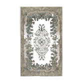 Tapis noué à la main antique oriental années 1970 180 cm x 294 cm tapis bleu
