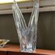 Vase de Murano - Sculpture en verre clair - Soufflé à la main