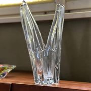 Vase de Murano - Sculpture en verre clair - Soufflé à la main