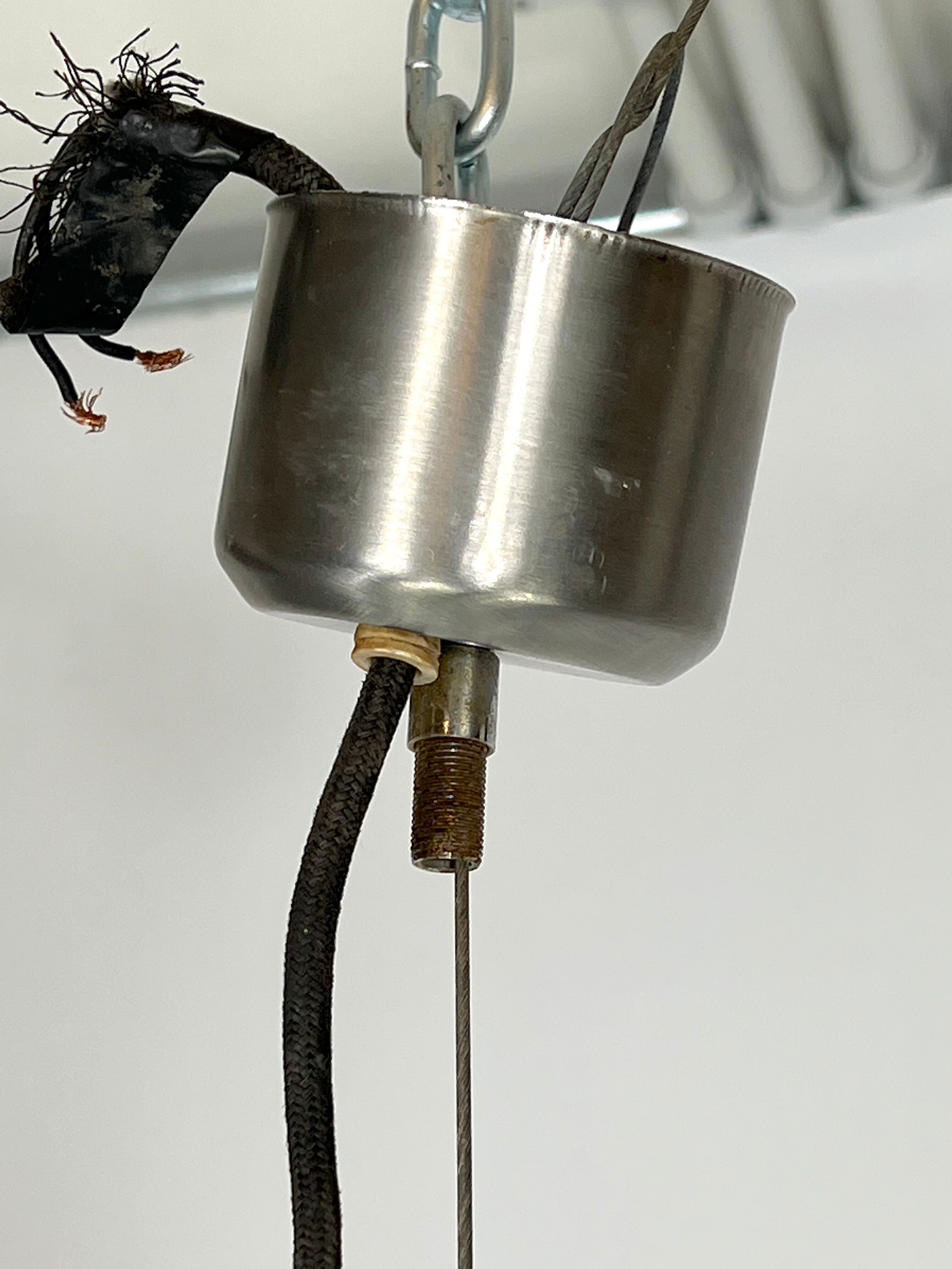 Poliarte, clear Murano glass pendant from 70s