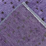Purple & Brown Polka Dot Kilim Rug, 206x263Cm