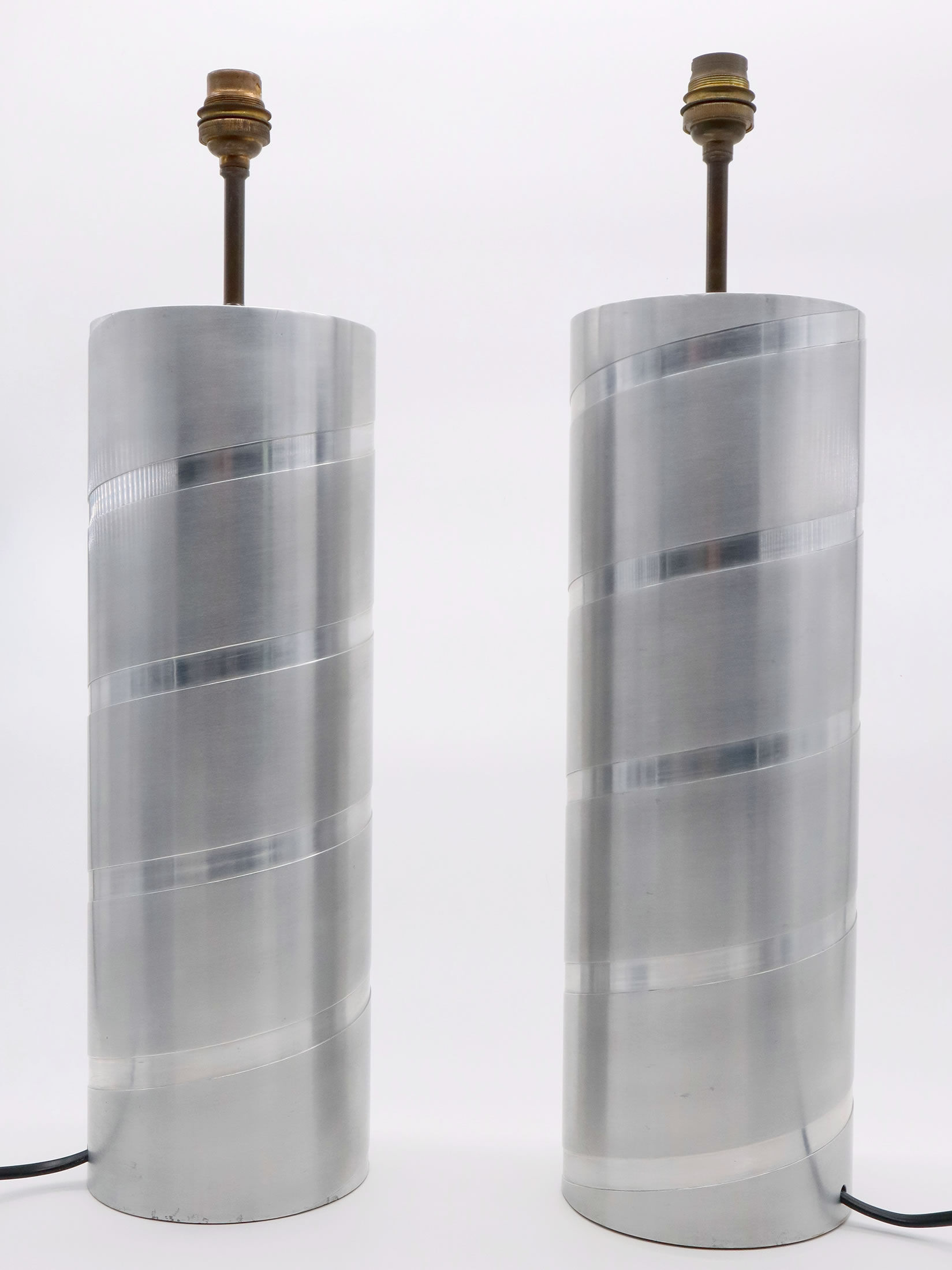 Tube lamps in aluminum 1970