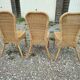 Série de 3 chaises en rotin