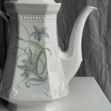 Mitterteich Bavaria teapot with blue lily pattern