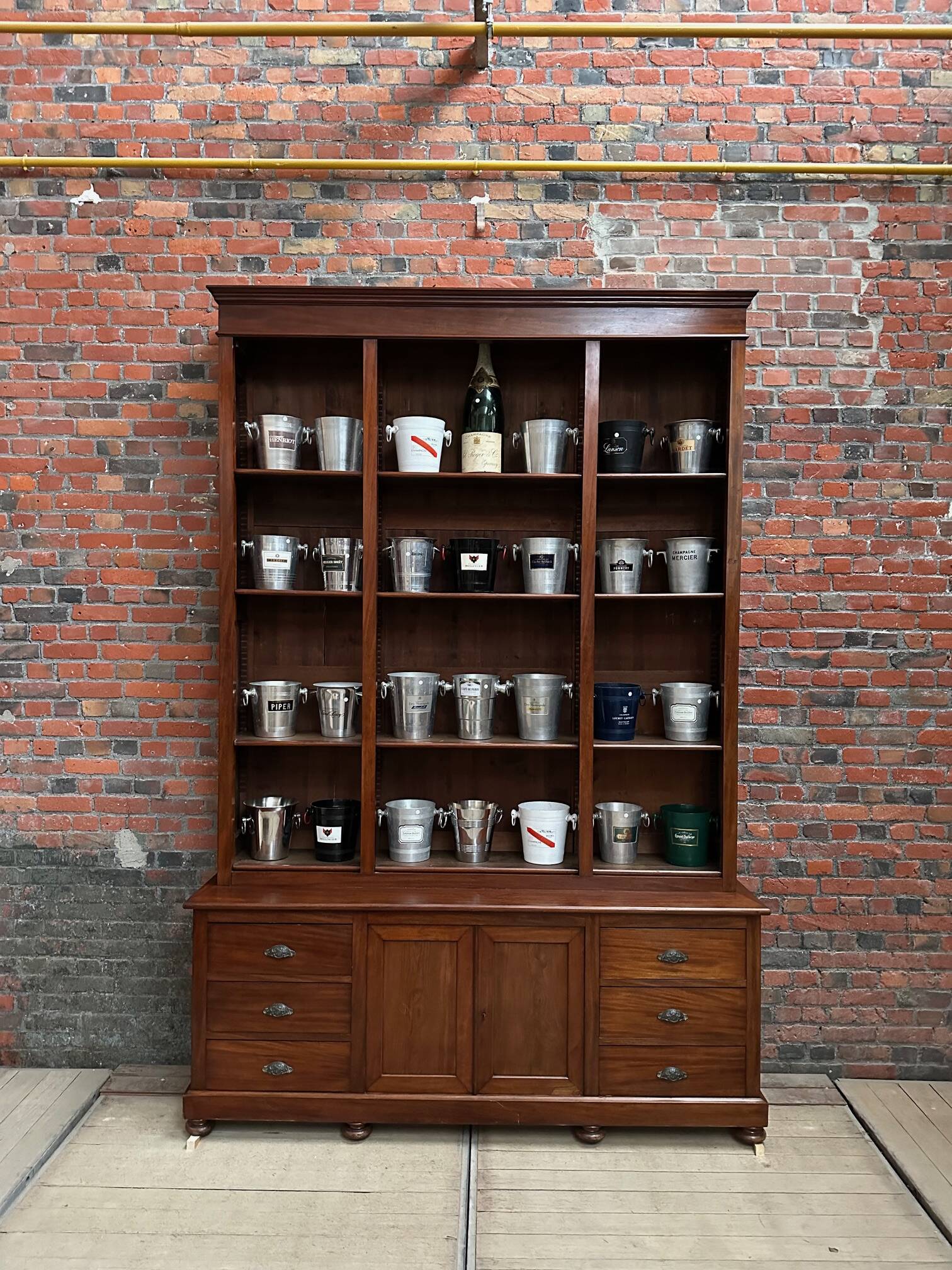 Huge Pharmacy Cabinet from the End of the 19th Century